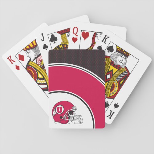 Utah Utes Helmet Poker Cards