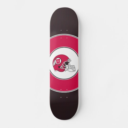 Utah Utes Helmet Skateboard Deck