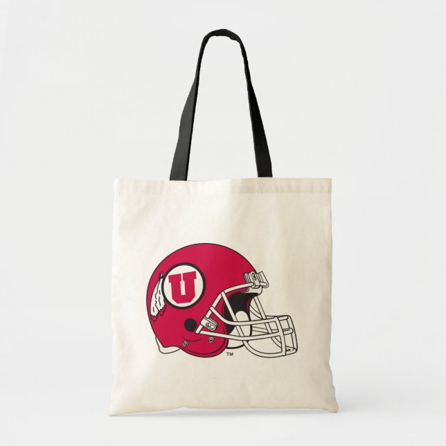 Utah Utes Helmet Tote Bag (Front)