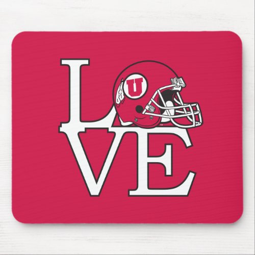 Utah Utes Love Mouse Pad