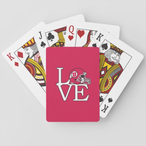Utah Utes Love Poker Cards