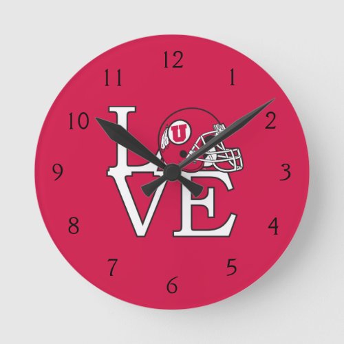 Utah Utes Love Round Clock