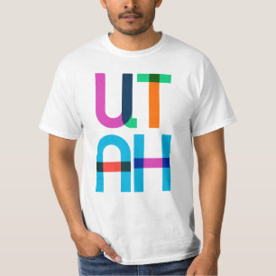 Utah Vintage Retro Colorful 80s Pop Art T-Shirt