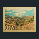 Utah Vintage Travel Postcards<br><div class="desc">A unique neo vintage Utah postcard with tons of mid-century retro flair.</div>