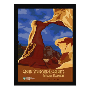 national postcard arches park monument utah poster travel