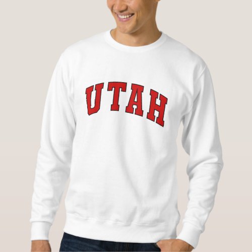 Utah Vintage Varsity College Style Sweatshirt