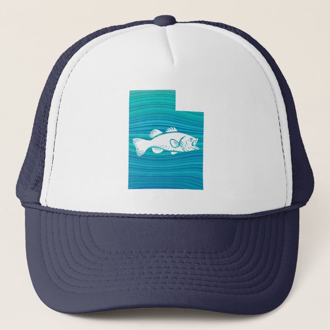 Utah Wave Fishing Trucker Hat (Front)