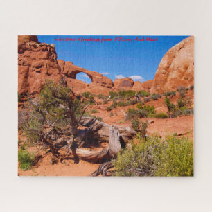 Utah Wilsons Arch. Christmas Greetings Jigsaw Puzzle