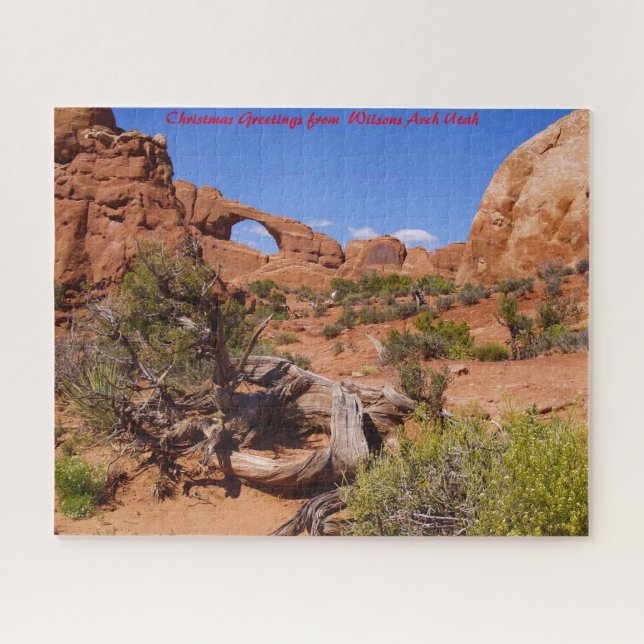 Utah Wilsons Arch. Christmas Greetings Jigsaw Puzzle (Horizontal)