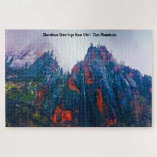 Utah Zion Mountains. Jigsaw Puzzle