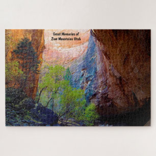 Utah Zion Mountains. Jigsaw Puzzle