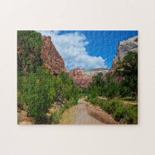 Utah Zion Mountains. Jigsaw Puzzle