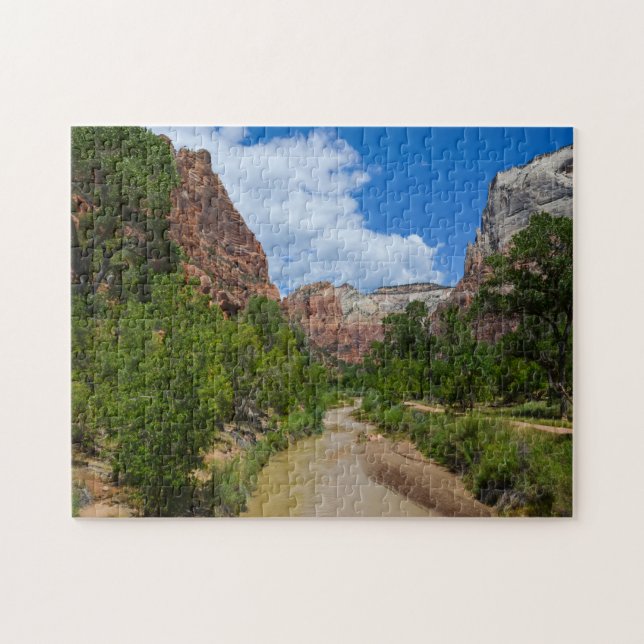 Utah Zion Mountains. Jigsaw Puzzle (Horizontal)