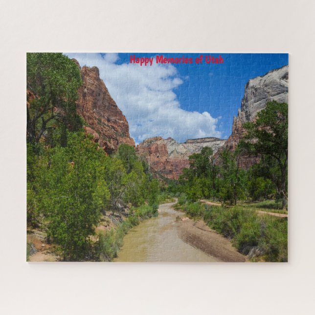 Utah Zion Mountains. Jigsaw Puzzle (Horizontal)