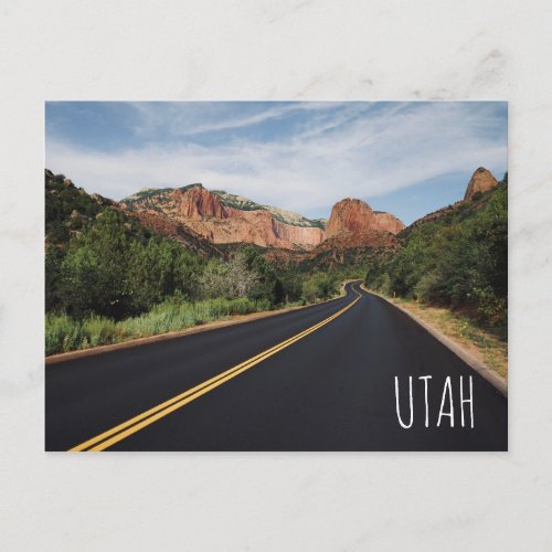 Utah Zion National Park Postcard