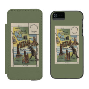 UtahDepictions of Sites to See in UtahUtah Wallet Case For iPhone SE/5/5s