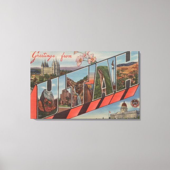 UtahLarge Letter ScenesUtah Canvas Print (Front)