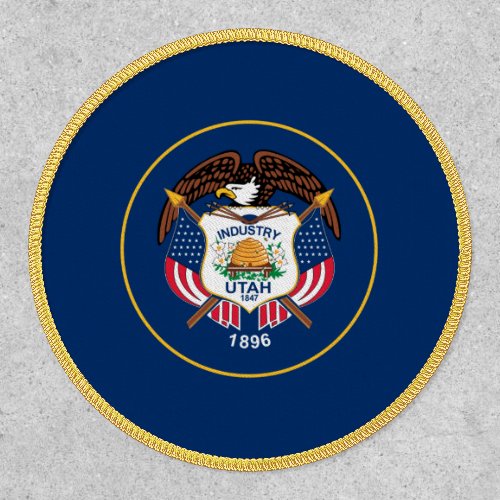 Utahn Flag Flag of Utah Patch