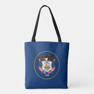 Utahn Flag, Flag of Utah Tote Bag