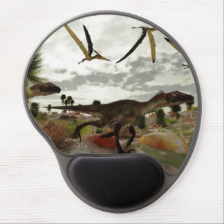 Utahraptor Hunt Gel Mousepad