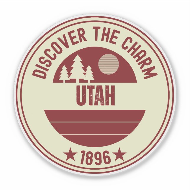 Utah's Mighty 5 - National Parks Gift Sticker (Front)