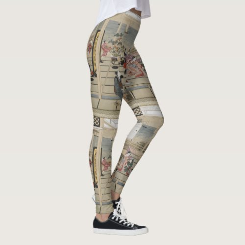 Utamaros Japanese Art leggings