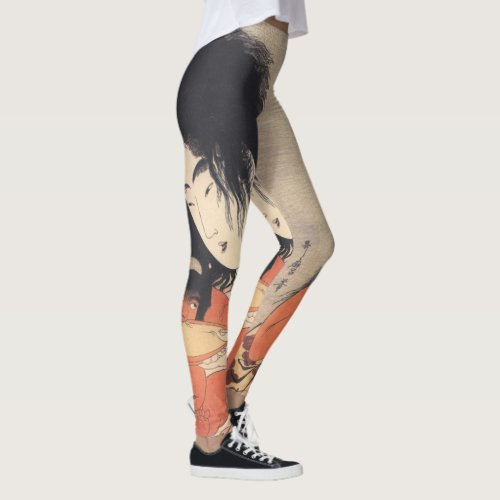 Utamaros Japanese Art leggings