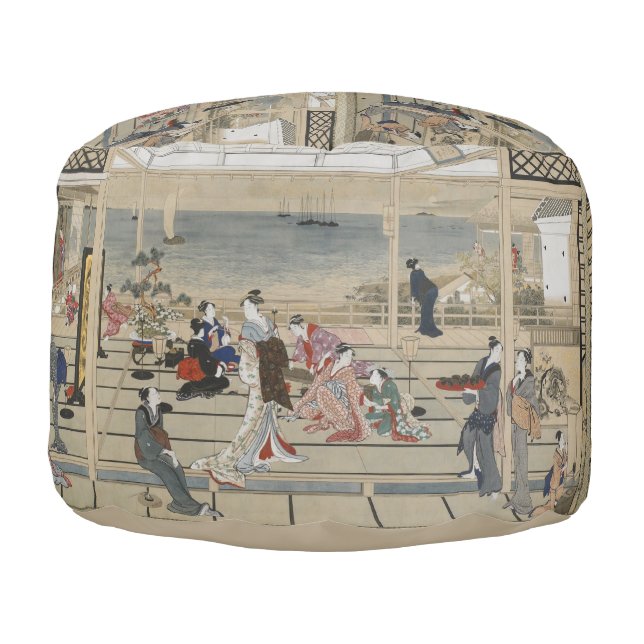 Utamaro’s Japanese Art pouf (Left)