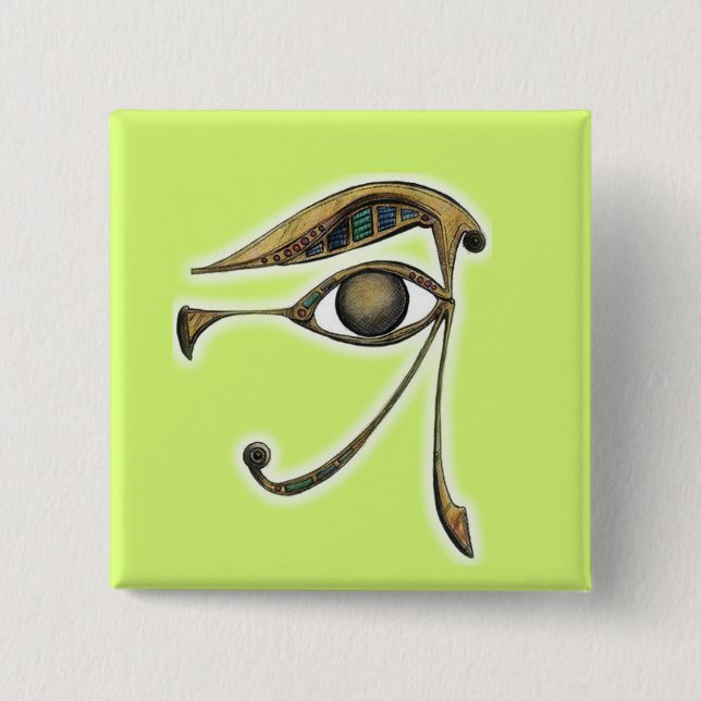 Utchat - Amulet of Protection Button (Front)
