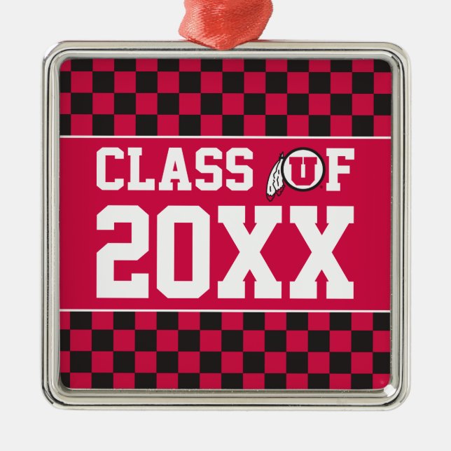 Ute Class Year Metal Ornament (Front)