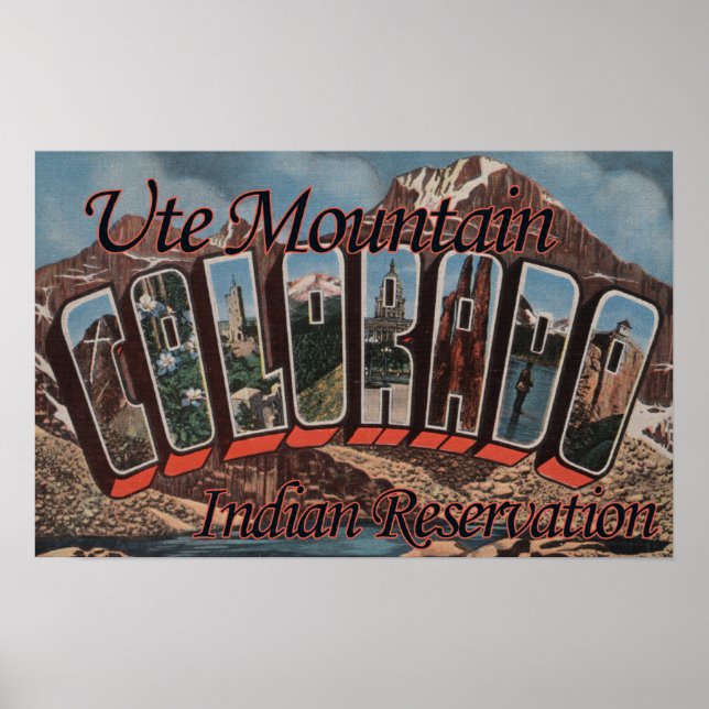 Ute Mountain Indian Reservation, Colorado Poster (Front)