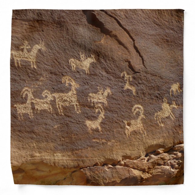 Ute Petroglyphs - Bandana (Front)