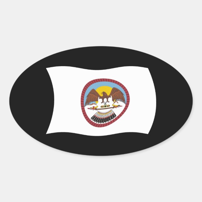 Ute Tribe Flag Sticker (Front)