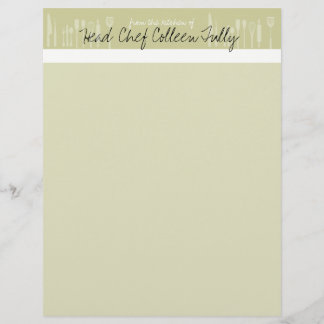 Utensil Culinary Chef Letterhead