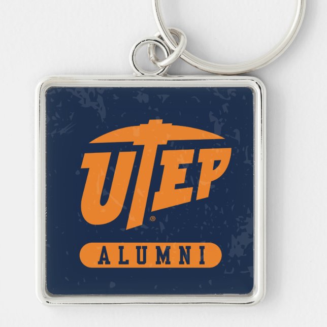 UTEP Alumni Distressed Keychain (Front)