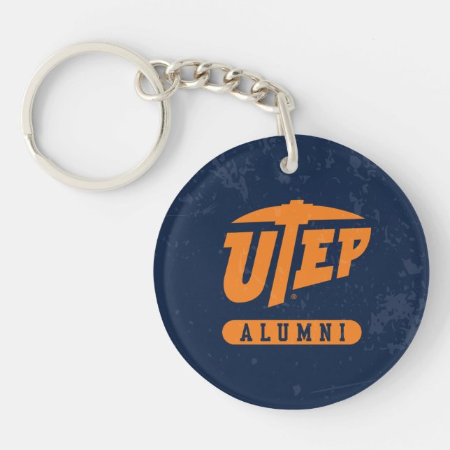 UTEP Alumni Distressed Keychain (Front)