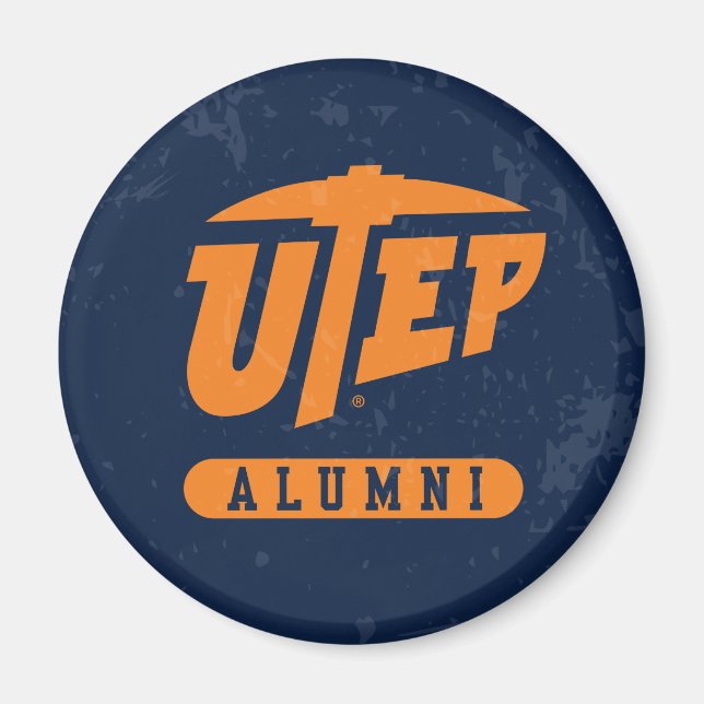 UTEP Alumni Distressed Magnet (Front)