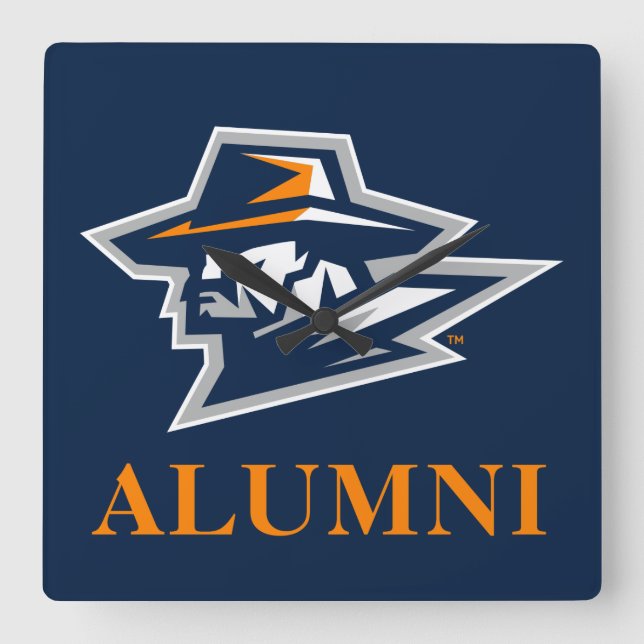 UTEP Alumni Square Wall Clock (Front)