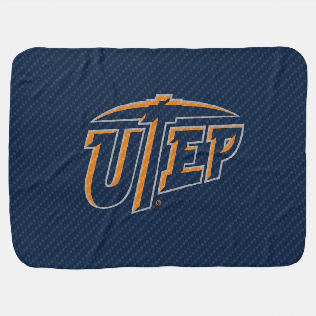 UTEP Carbon Fiber Baby Blanket (Horizontal)