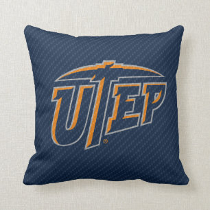 UTEP Carbon Fiber Throw Pillow