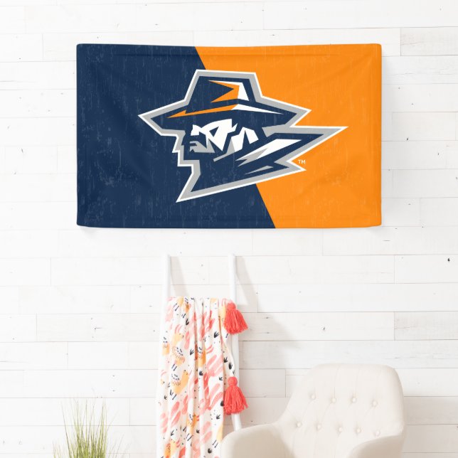 UTEP Color Block Distressed Banner (Insitu)