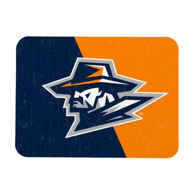UTEP Color Block Distressed Magnet (Horizontal)