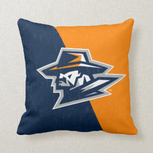 UTEP Color Block Distressed Throw Pillow