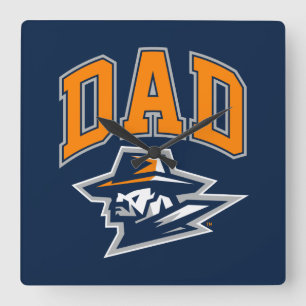 UTEP Dad Square Wall Clock