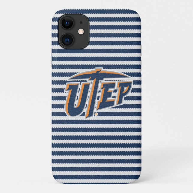 UTEP Denim Case-Mate iPhone Case (Back)