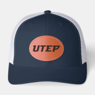 UTEP Logo Leather Patch Hat