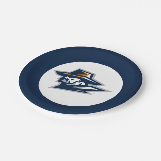 UTEP Miner Logo Paper Plates (Angled)