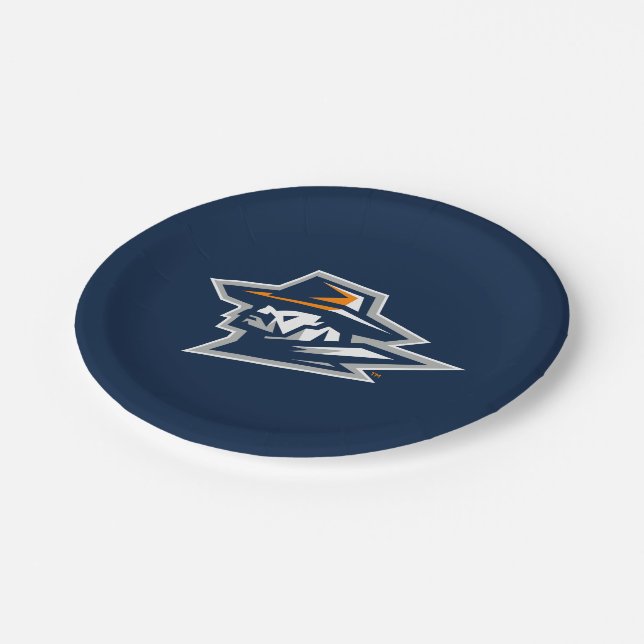 UTEP Miner Logo Paper Plates (Angled)
