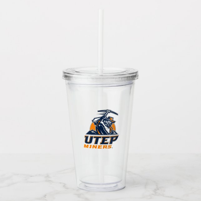 UTEP Miners Acrylic Tumbler (Front)