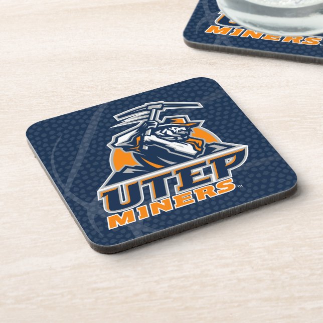 UTEP Miners Basketball Beverage Coaster (Left Side)